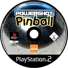 Cartridge artwork for Powershot Pinball on the Sony Playstation 2.